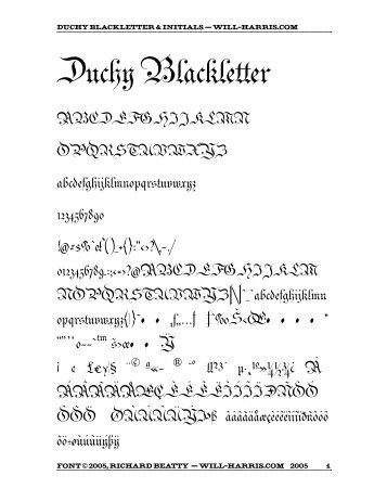Duchy Blackletter