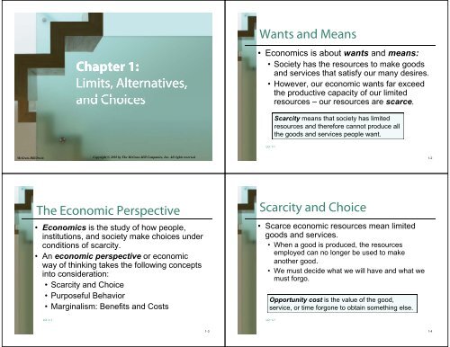 Chapter 1 Limits Alternatives And Choices Limits Alternatives And