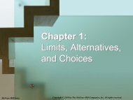 Chapter 1 Limits Alternatives and Choices