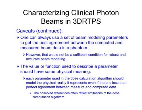 Dosimetric Characteristics of Clinical Photon Beams