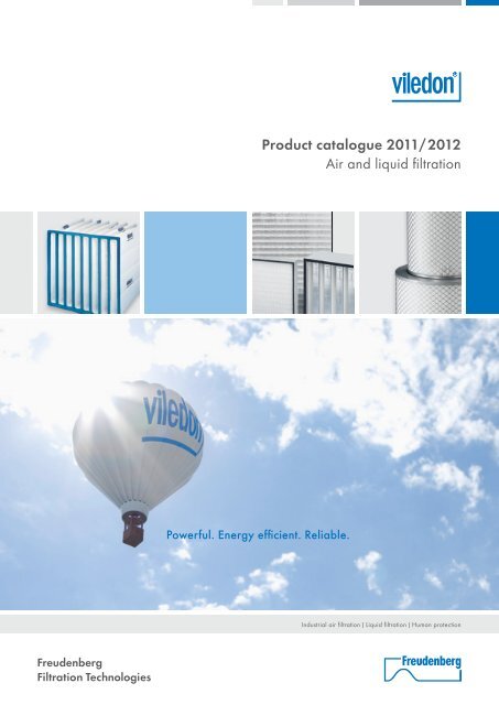 Product catalogue 2011/2012 Air and liquid fi ltration