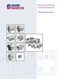 Motores y bombas de engranajes generales Información técnica