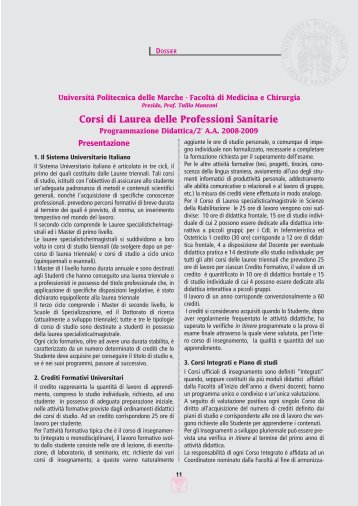 LETTERE facolta_11 - FacoltÃ  di Medicina e Chirurgia - UniversitÃ  ...