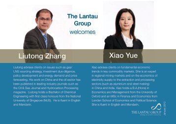 TLG Welcomes Liutong Zhang and Xiao Yue - The Lantau Group