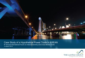 Case Study of a Hypothetical Power Trade in ASEAN