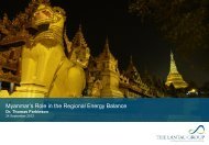 Myanmar’s Role in the Regional Energy Balance