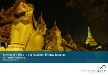 Myanmar’s Role in the Regional Energy Balance