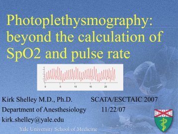 Photoplethysmography beyond the calculation of SpO2 and pulse rate