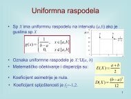 Uniformna raspodela p