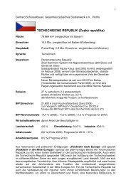 Tschechien - Gesamteuropäisches Studienwerk e.V. (GESW)