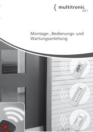 Montage-, Bedienungs- und Wartungsanleitung - Carl Fuhr GmbH ...