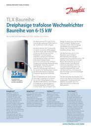 Danfoss TLX baureihe - SBWW