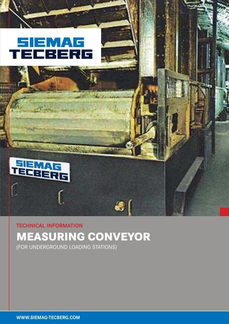 Measuring Conveyor - SIEMAG TECBERG