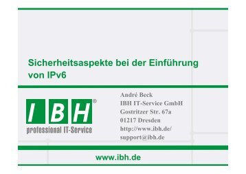 PDF [0,3 MB] - bei der IBH IT-Service GmbH