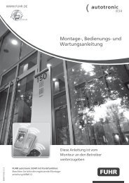 Montage-, Bedienungs - Carl Fuhr GmbH & Co. KG