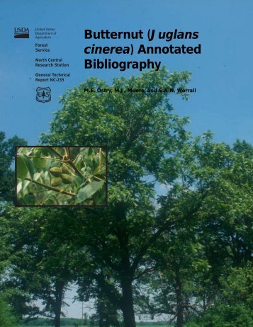 (Juglans cinerea) Annotated Bibliography - Northern Research ...