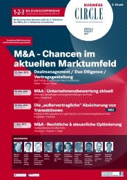 M&A - Fellner Wratzfeld & Partner Rechtsanwälte GmbH