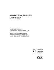 Welded Steel Tanks for Oil Storage