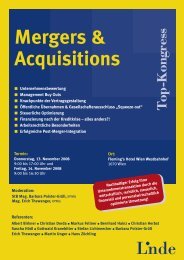 Mergers & Acquisitions - Fellner Wratzfeld & Partner Rechtsanwälte ...