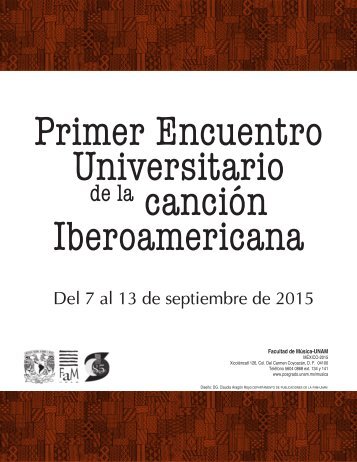 Primer Encuentro Universitario canción Iberoamericana