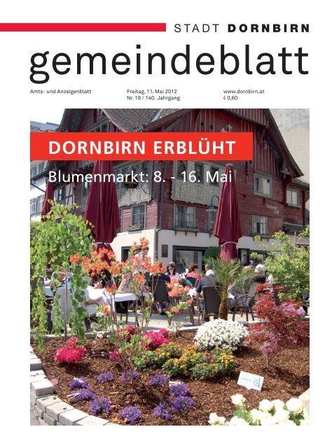 Dornbirner Gemeindeblatt KW 19 vom 11.05.2012