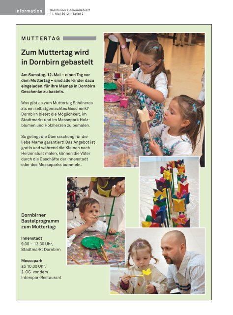 Dornbirner Gemeindeblatt KW 19 vom 11.05.2012