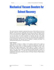 Mechanical Vacuum boosters for solvent recovery - Everest Blowers