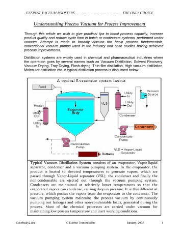 Understanding Process Vacuum for Process Improvement