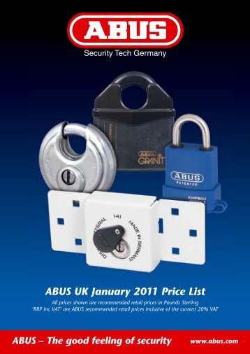 ABUS UK January 2011 Price List - F R Scott Ltd