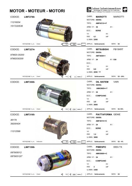 MOTOR - MOTEUR - MOTORI