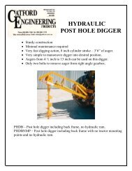 HYDRAULIC POST HOLE DIGGER