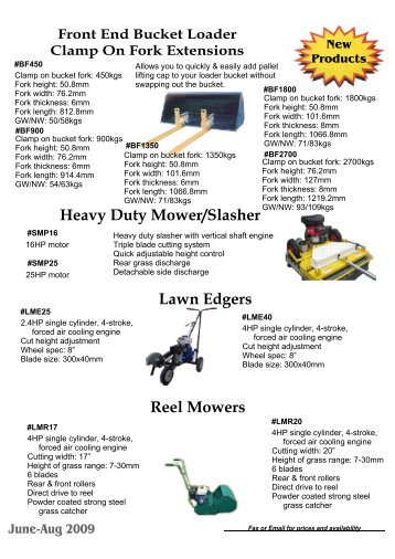 Heavy Duty Mower/Slasher Lawn Edgers Reel Mowers - Catford ...