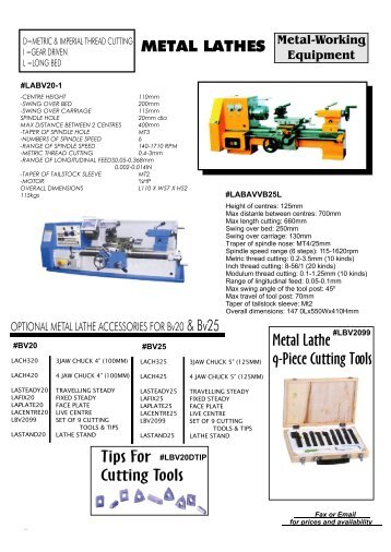 METAL LATHES & Bv25 Metal Lathe 9-Piece Cutting Tools Tips For Cutting Tools