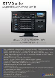 XTV Suite - Axel Technology