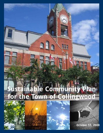 Sustainable Community Plan for the Town of Collingwood