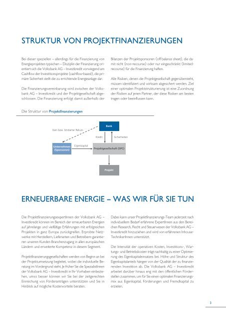 ERNEUERBARE ENERGIE IN EUROPA - Volksbank AG