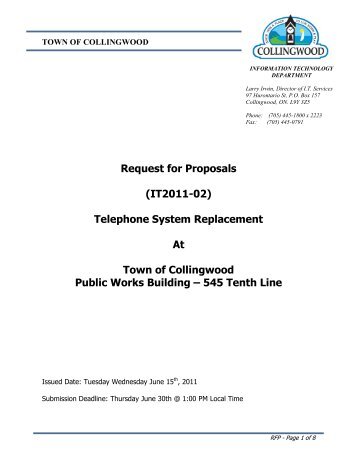 IT11-02 -Public Works Phone System.pdf - Town of Collingwood