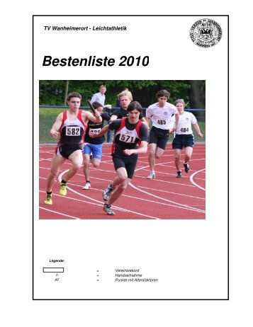 Bestenliste 2010