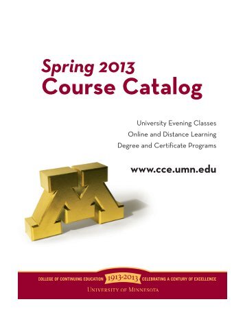 Course Catalog - College of Continuing Education - University of ...