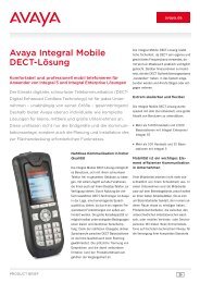 Avaya Integral 5 DECT - TELEVIS