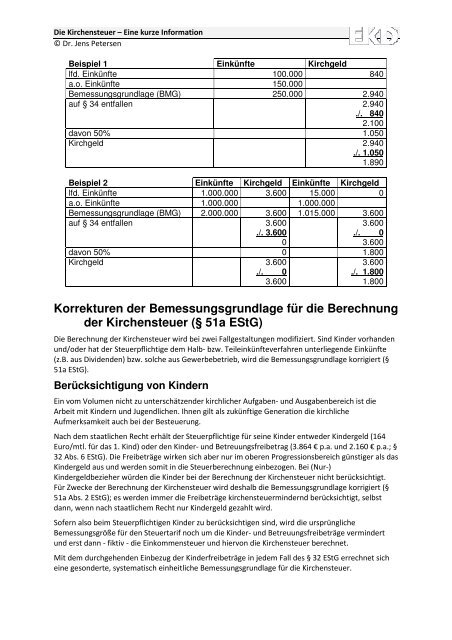 Die Kirchensteuer – Eine kurze Information - Evangelische Kirche in ...