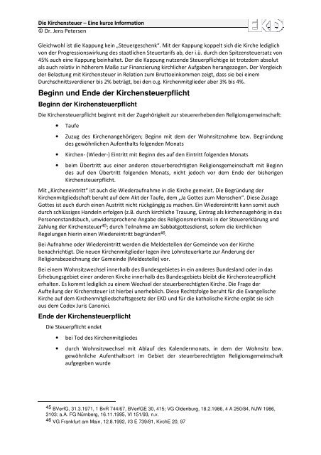 Die Kirchensteuer – Eine kurze Information - Evangelische Kirche in ...
