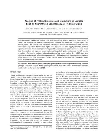 Analysis of Protein Structures and Interactions in Complex Food by ...