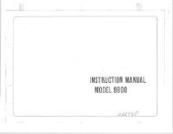 INSTRUCTION MANUAL MODEL 9800 - Riccar