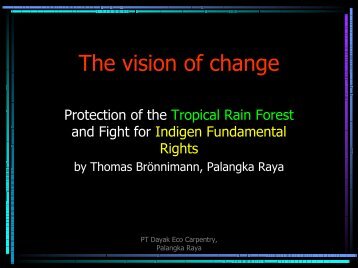 The vision of change