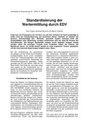 Standardisierung der Wertermittlung durch EDV - FSV Netzwerk ...