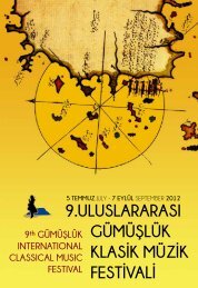 UluslararasÄ± GÃ¼mÃ¼ÅlÃ¼k Klasik MÃ¼zik Festivali