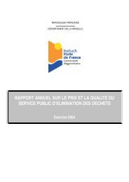 rapport annuel sur le prix et la qualite du service public d'elimination ...