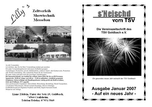 Ausgabe Nr. 32 Auf ein neues Jahr! - TSV Goldbach