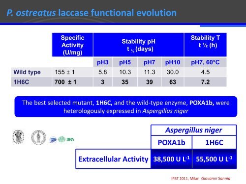 Pleurotus ostreatus invaluable source of laccases for industrial production